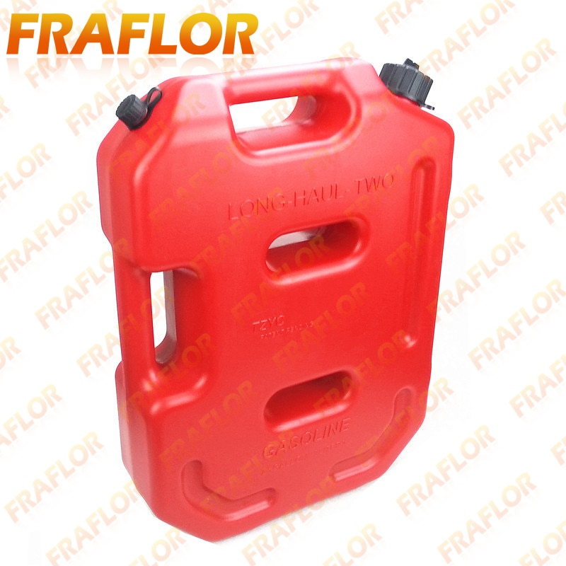 Jerrycan-tanque de combustible de plástico negro de 10 litros, depósito de gasolina de repuesto para coche, motocicleta, ATV, SUV, UTV