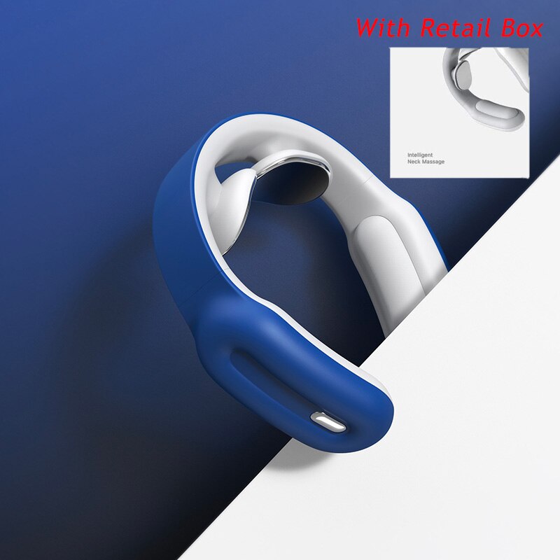 Remote Smart Neck and Shoulder Massager Electric Pain Relief Tool Health Care Relaxation Cervical Vertebra Physiotherapy: Neck Massage Blue