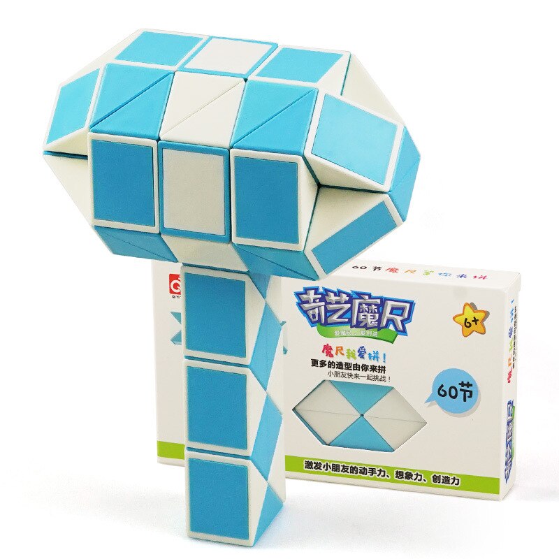 60 segmenti Magia Regola Snake Cube Varietà Fai Da Te Elastico Cambiato Popolare Twist Trasformabile Del Capretto Giocattolo Di Puzzle Per I Bambini: Default Title