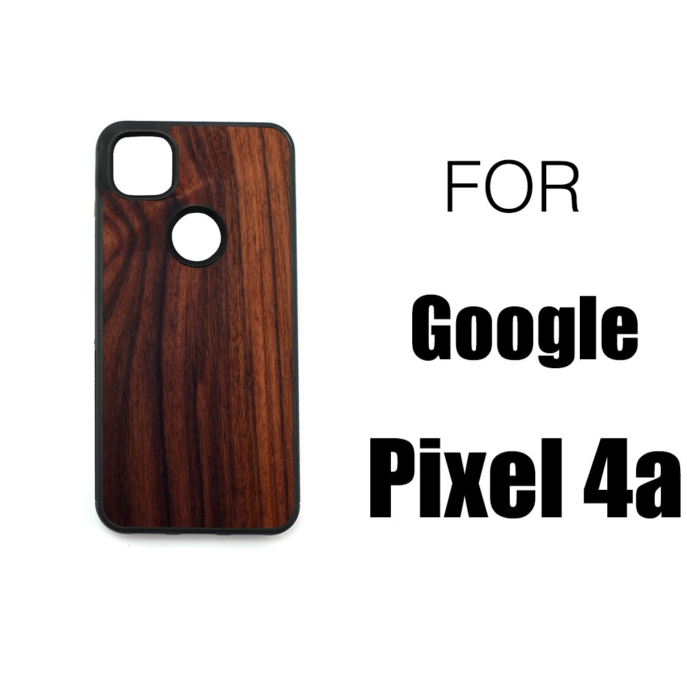 Funda de madera para Google Pixel 4 XL, protector trasero de TPU de palisandro para Google Pixel 4XL Pixel4: ROSEWOOD PIXEL 4a