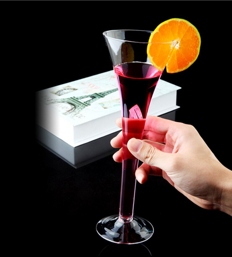 230ML Cocktail Glazen Beker Omgekeerde Driehoek Cup Martini Glas Rode Wijn Glas Hoog Champagne Glas voor Wijn Whiskey sap