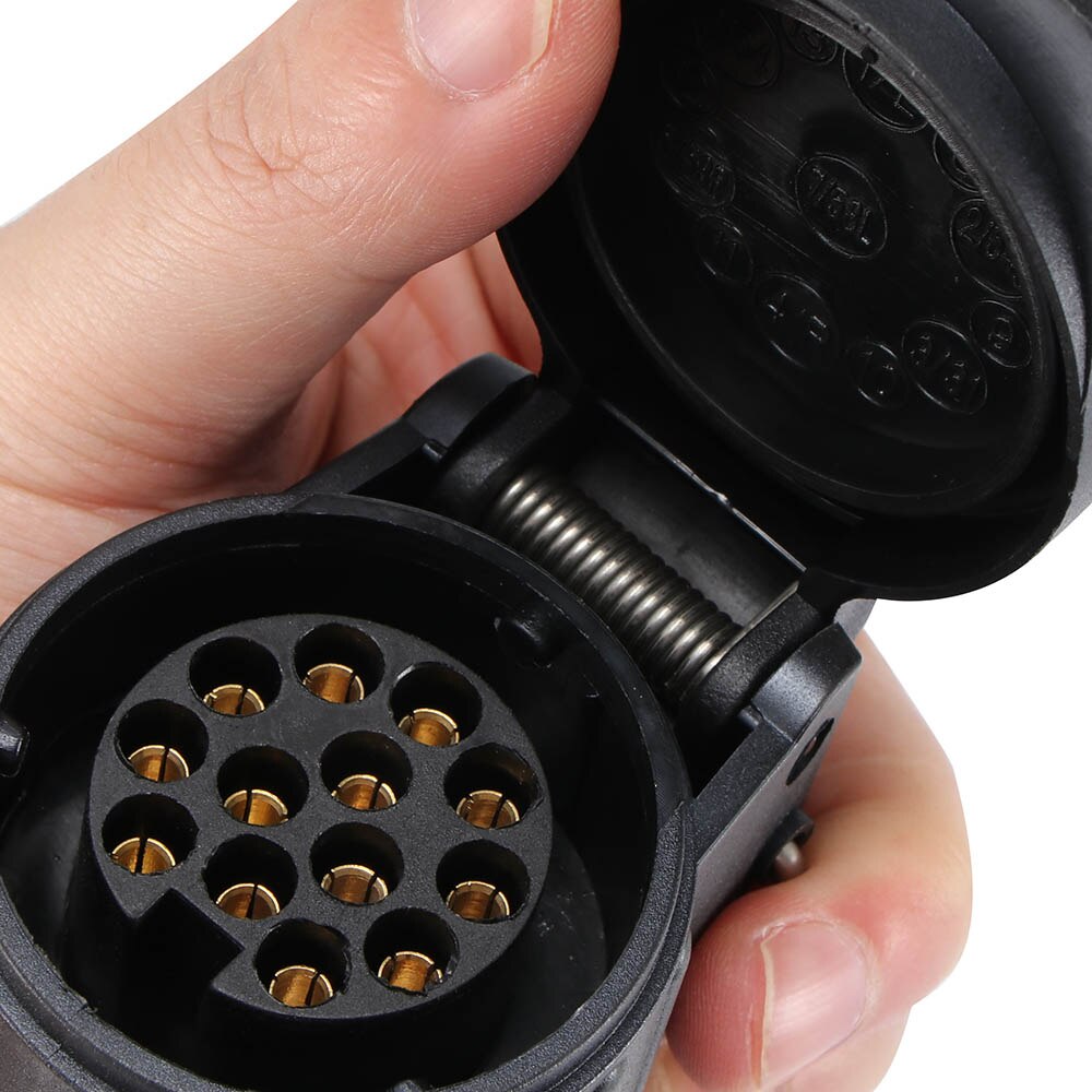 300cm Extension Cord Wiring Caravan Connectors 12V Car Accessories 13-13 Pin Trailer Plug Socket With Spring Cable