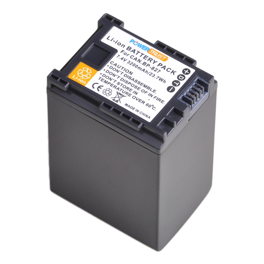 3200mAh BP-827 BP 827 Battery for Canon XA10 HG20 HG21 LEGRIA HF M300 M306 M400 M406 G10 G25 S100 S200 S21 M32 HFG20