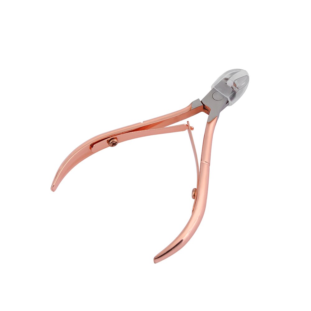 1PC Rose Gold Stainless Steel Dead Skin Remove Nail Scissors Nail Clipper Nipper Manicure Tool Nail Cuticle Cutter Grooming Tool
