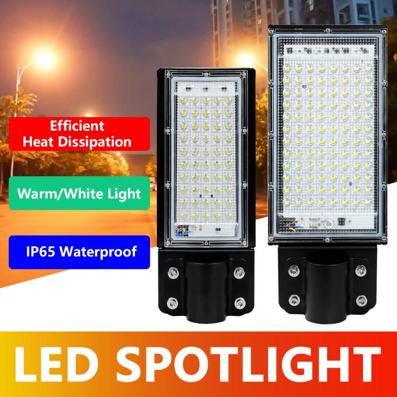 100W LED Street Light Outdoor Floodlight Spotlight Large Angle 120° Waterproof Wall Light Garden Road Street Pathway Spot Light