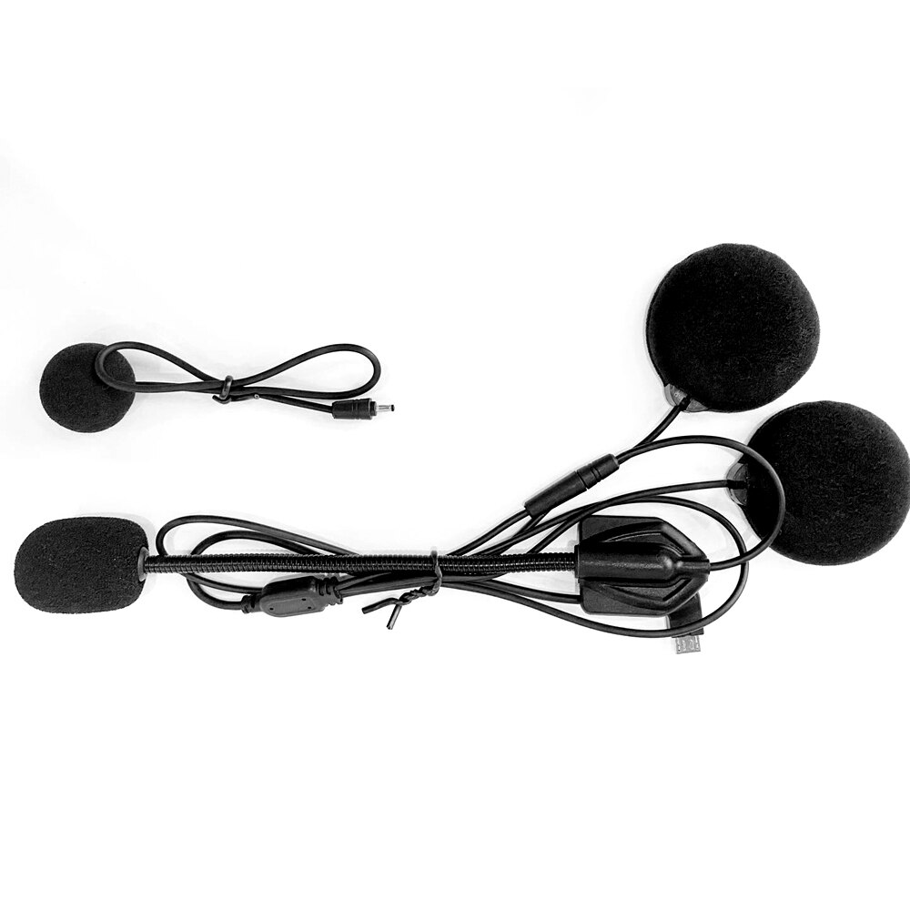 Maxto M2 M3 Motorcycle Helmet Headset Intercom Glued Adhesive Holder Mount Base + Dual Microphone Earphone for Maxto M2/M3