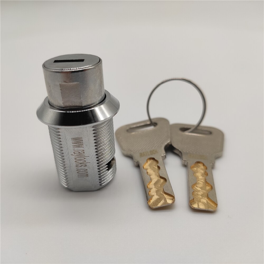 flat disc key security cabinet push lock M19 lock cylinder chrome plated