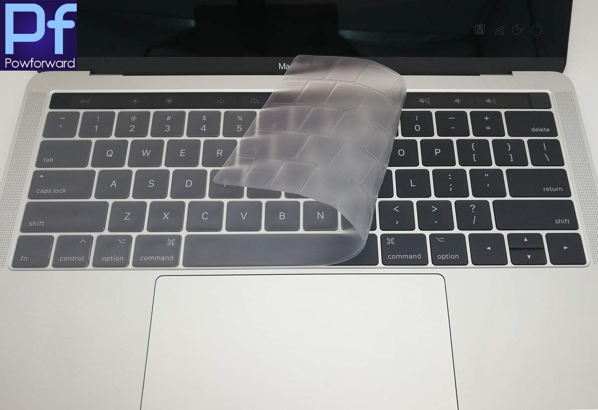 Voor MacBook Pro met Touch Bar 13 "en 15" A1706 A1707 A1989 A1990 Siliconen Toetsenbord cover Protector