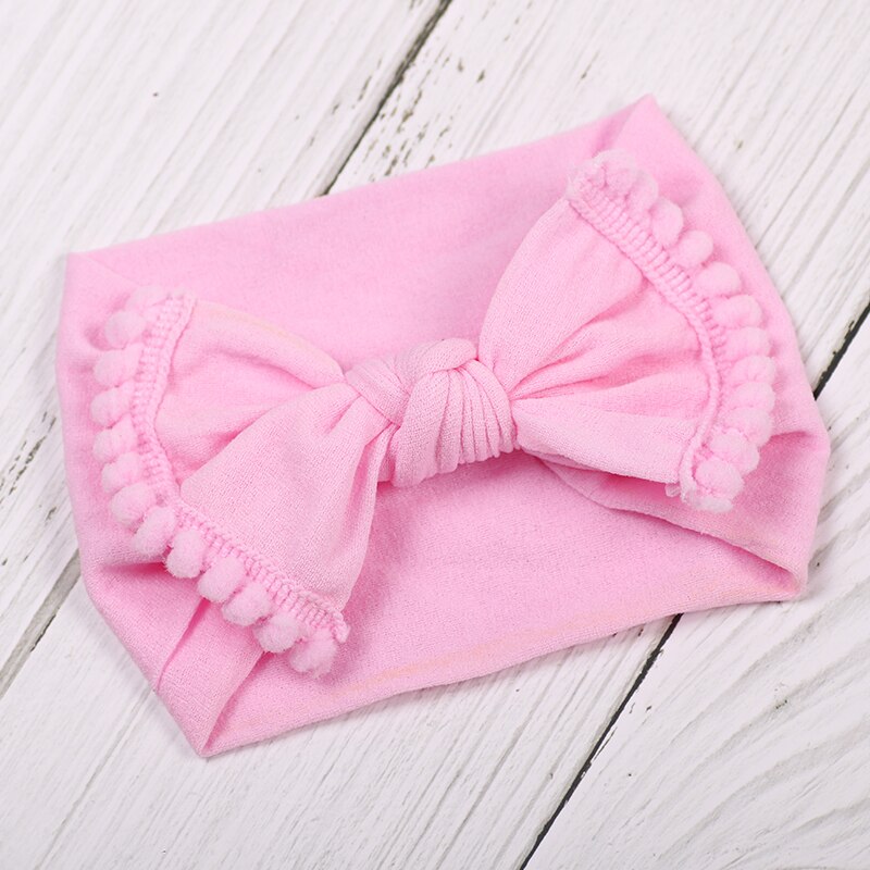 Focusnorm baby peuter schattige meisjes strik haarband elastische tulband knoop konijn hoofdband hoofddeksel haarspeld strik voor meisjes hoofdbanden: G