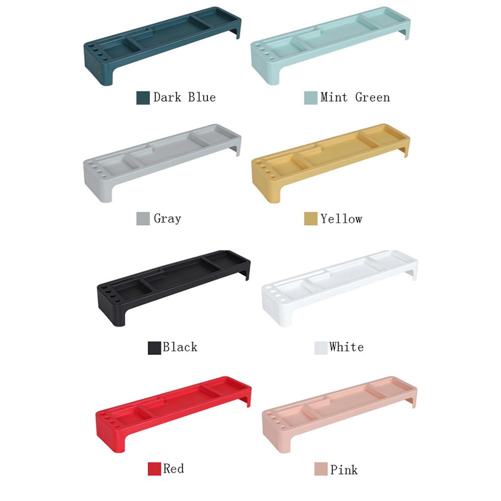 Plastic Office Table Organizer Desk Keyboard Rack Stationery Storage Holder Computer Home Office Desktop Storage Shlelf