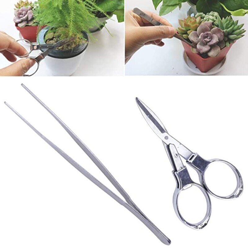 10PCS/Set Plant Mini Transplant Tool Kit Planting Bonsai Care Set Garden Hand Tools Mini for Gardening Accessories
