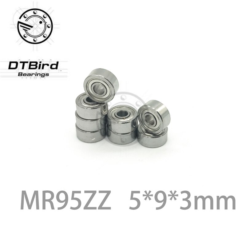 10 st  mr95zz lager 5 x 9 x 3 mm miniatyrkullager l -950zz mr95z mr95 zz mr952z 5*9*3mm