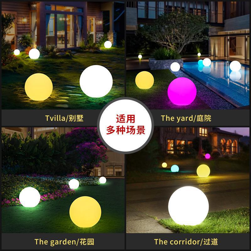 Luces LED de bola de jardín para exteriores, lámpara con Control remoto para suelo, calle, césped, piscina, boda, , vacaciones, decoración del hogar