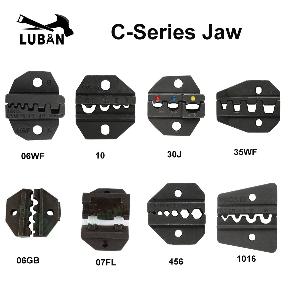 C04WFL C05H C02 C03B C03C C03D C04WF C02H C02H1 Die Sets for C CRIMPING PILER die sets plier modules jaws