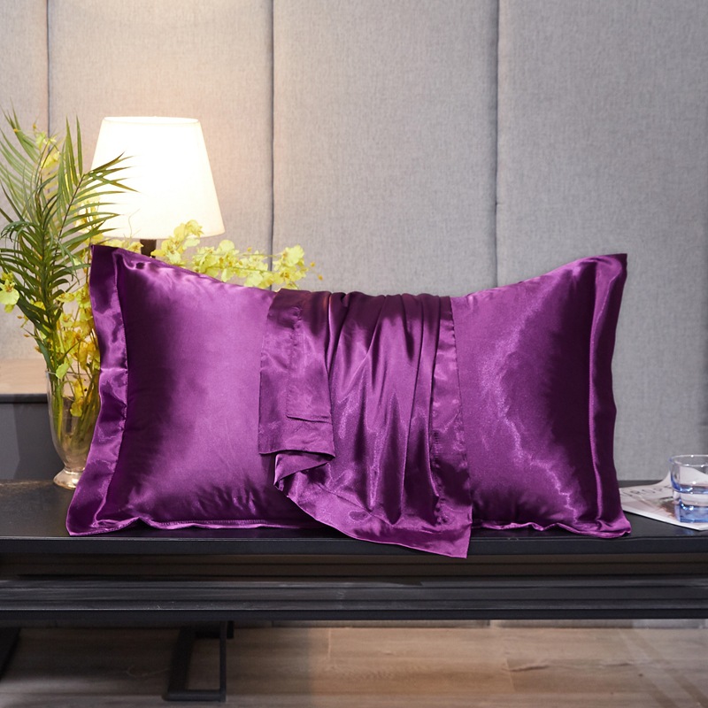 Kissenbezug aus 100 % reiner Seide, 2 Stück, Königin-König-Größe-Größe für Hotel, Zuhause, weicher, gesunder Kissenbezug, Kissenbezug aus Seide, 48 x 74 cm: Rosa