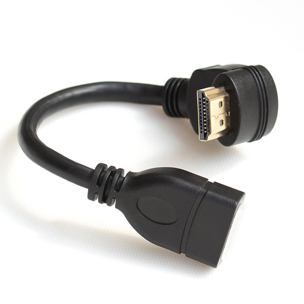 Rechts-winkel Mini HDMI Stecker auf HDMI Buchse Adapter 90 Grad vergoldet Konverter Kabel hoch-Geschwindigkeit HDMI Stecker
