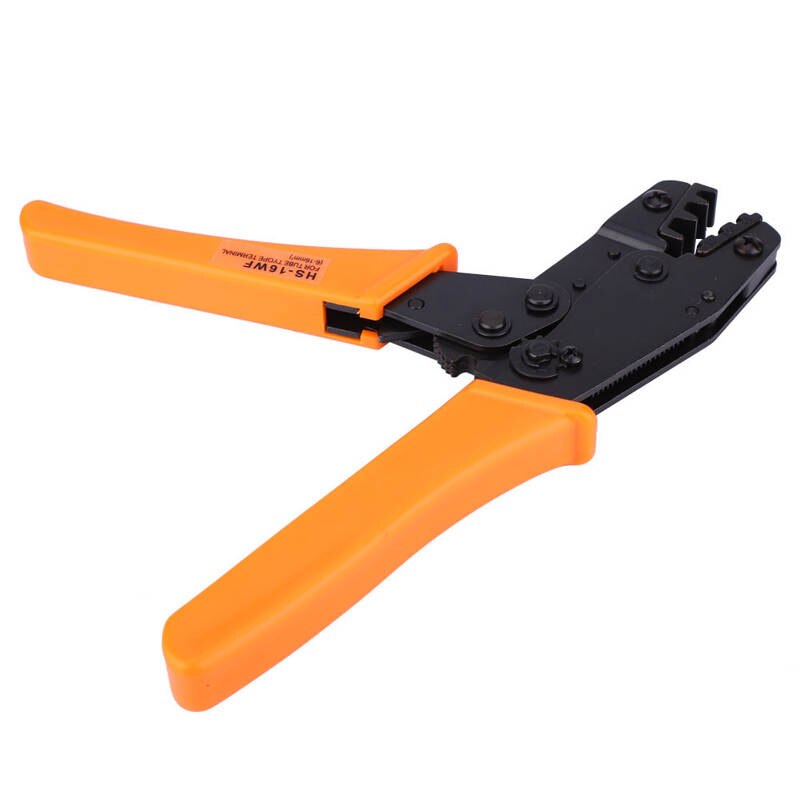 Ratchet Crimping Pliers 6-16mm² AWG 10-6 Wire Terminal Crimper Terminal Crimping Tool for Tubular Bare Terminal and