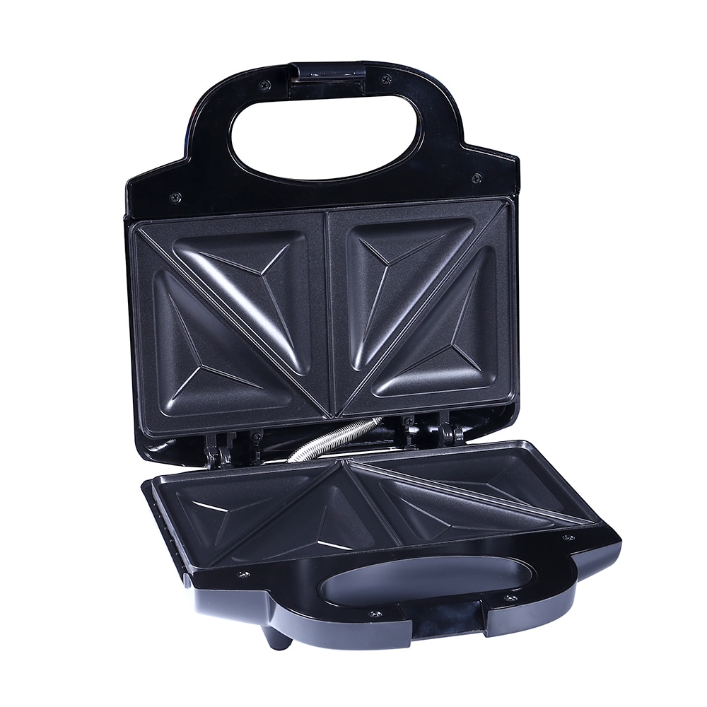 Maison Mini Triangle Sandwich Maker 220V pain grille-pain personnel petit déjeuner Machine friture oeuf outil acier inoxydable 750W