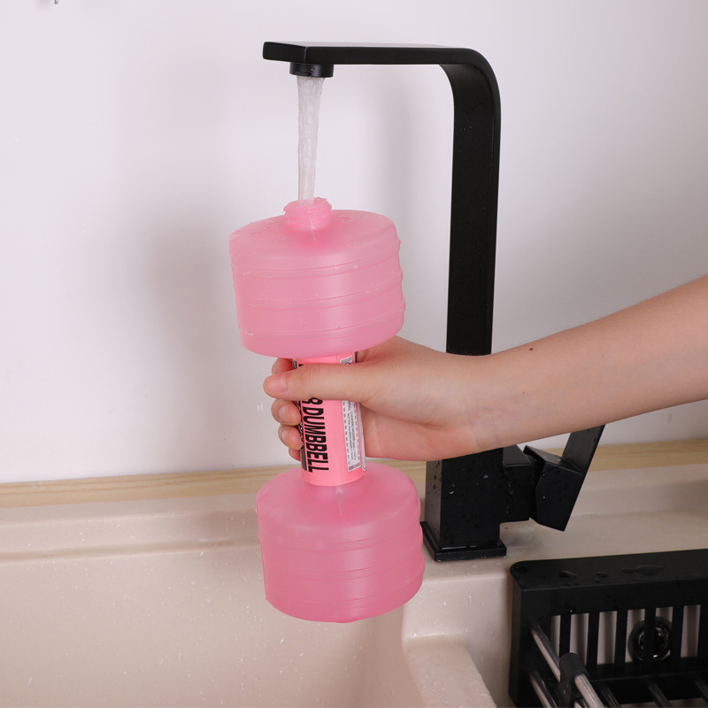 1kg Weight Loss Water Dumbbell Adjustable Gym Exercise Equipment Home Fitness Gym For Fitness Aquatic Barbell Gym Weight Loss