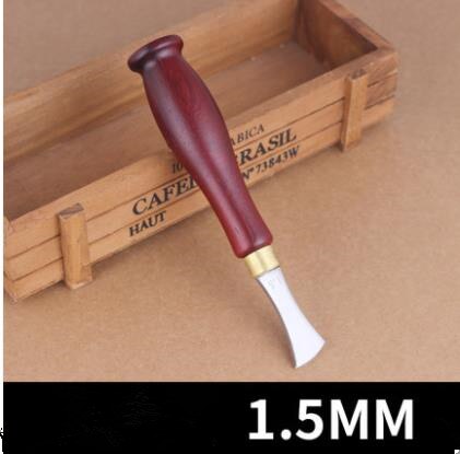 DIY leather tool Pressing line on Leather multi-functional DIY leather manual roller edge line marking edger: Light Green