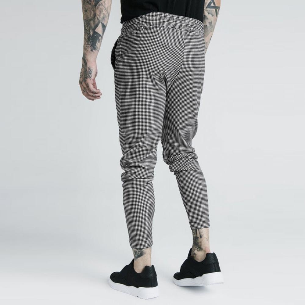 Uomini di sport casuale Pantaloni Stampa bodybuilding Flessibile di Vita Dei Pantaloni Lunghi Pantaloni magro Elastico in Vita Pantaloni Sportivi Streetwear