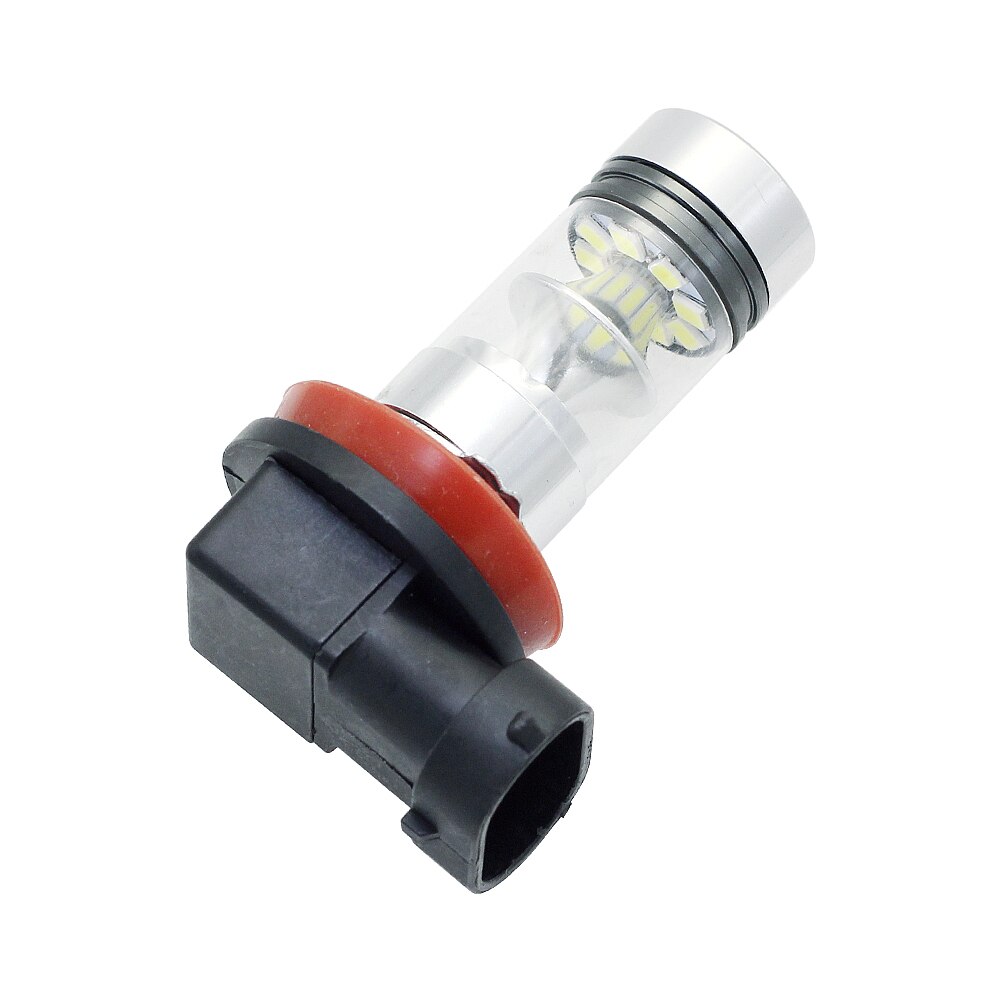 2 stk  h11 led bil tåkelys pære 12v 3030 smd  h8 h9 auto front pære tåkelykt hodelykt drl lys 6000k