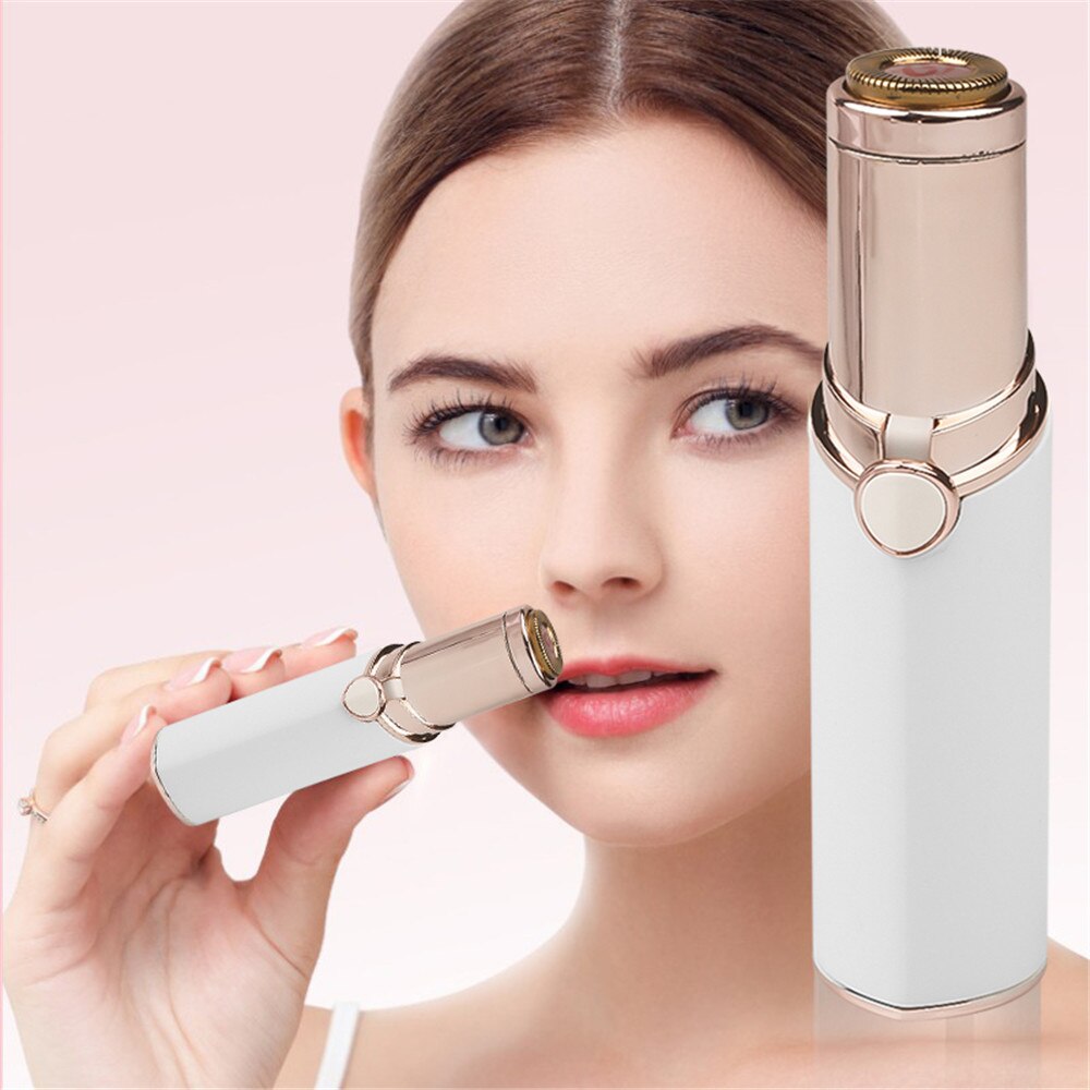 Mini épilateur sans douleur pour le corps, sourcils, en forme de rouge à lèvres, cou, jambes, rasoir Facial