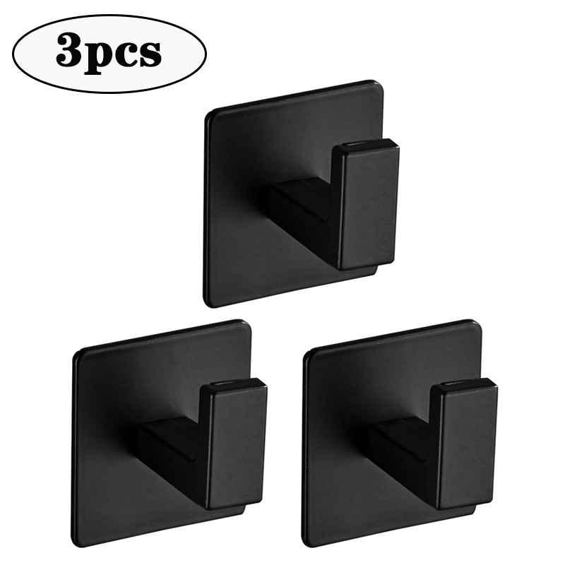 Ganchos de pared autoadhesivos fuertes, bolsa de llaves, bata de ducha, soporte colgante, perchero para ropa, toallero, gancho para cocina y baño, 1/6 Uds.: Verde claro
