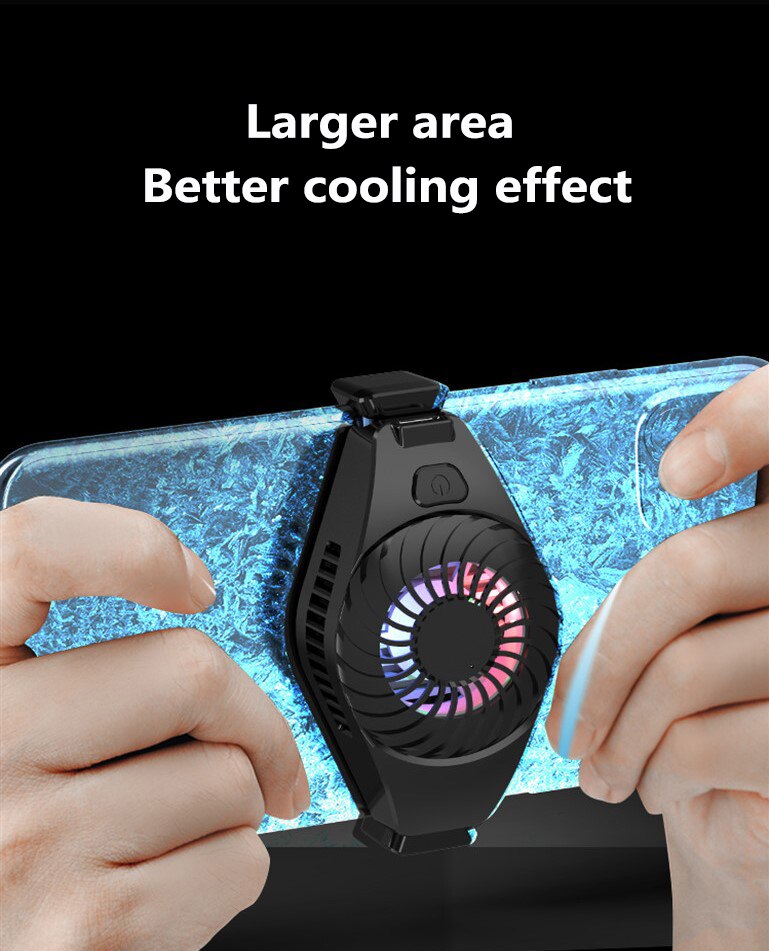 Nuovo Universale Del Telefono Mobile di Raffreddamento Regolabile dispositivo di Raffreddamento del Dissipatore di Calore Per il iPhone Samsung Huawei Ventola Di Raffreddamento del Rilievo del Gioco del Supporto