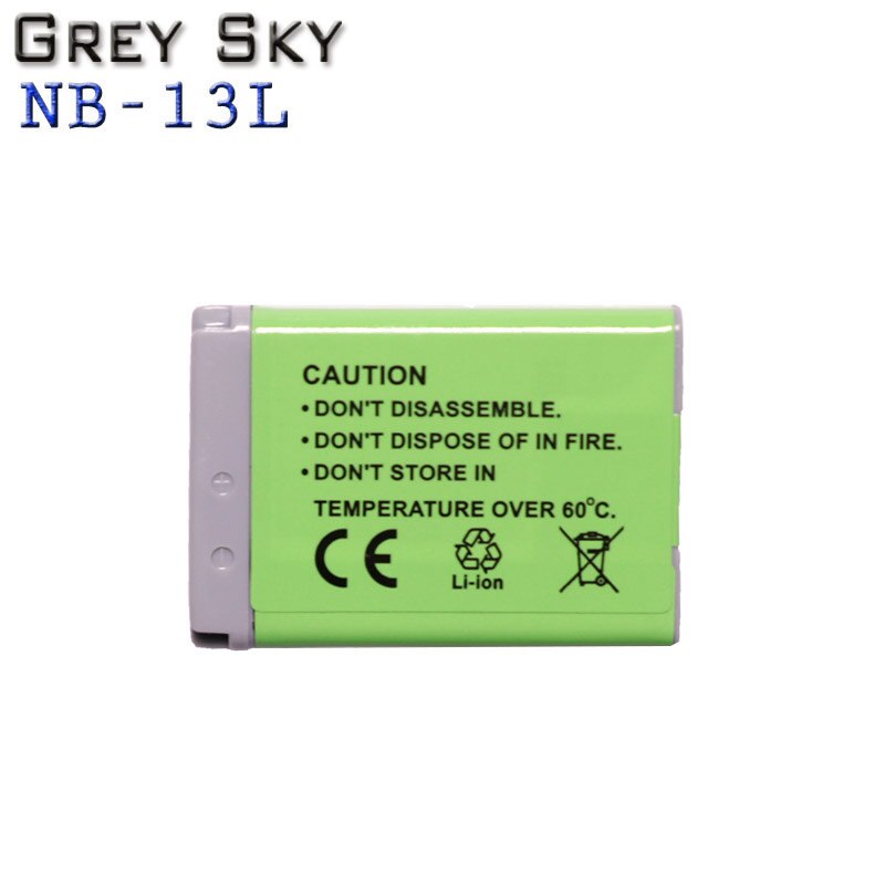 Batería de NB-13L para cámara Canon G5X,G5X Mark II,G7X,G7X Mark II,G9X,G9X Mark II,SX620HS,SX720HS,SX730HS