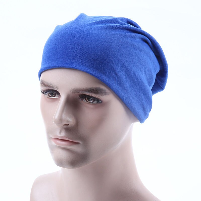 unisex Herren Hütte Gestrickte Winter Warme Übergroßen Ski schlapp Hütte Deckel ausgebeult Mützen Coole Hüte Für Männer Neue: Blau