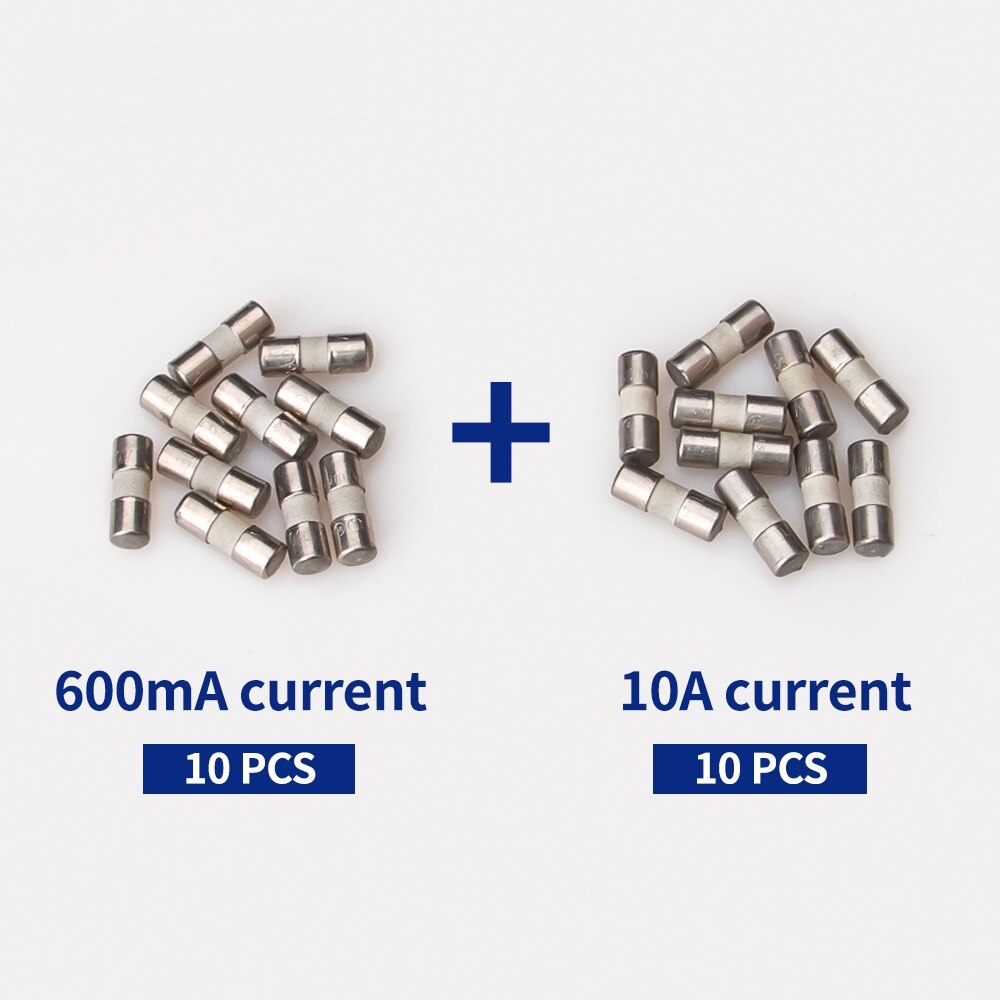 Aneng 10/20 stk 10*3.5mm keramisk sikring 600ma 10a 250v til multimeter udskiftningsdele tilbehør