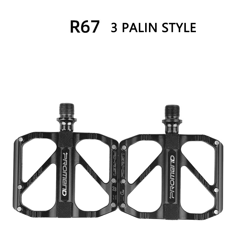 Promend sykkel flate pedaler mtb landeveissykkel 3 lager peilin pedaler rask demontering anti-skli ultralette pedaler sykkel tilbehør: R67