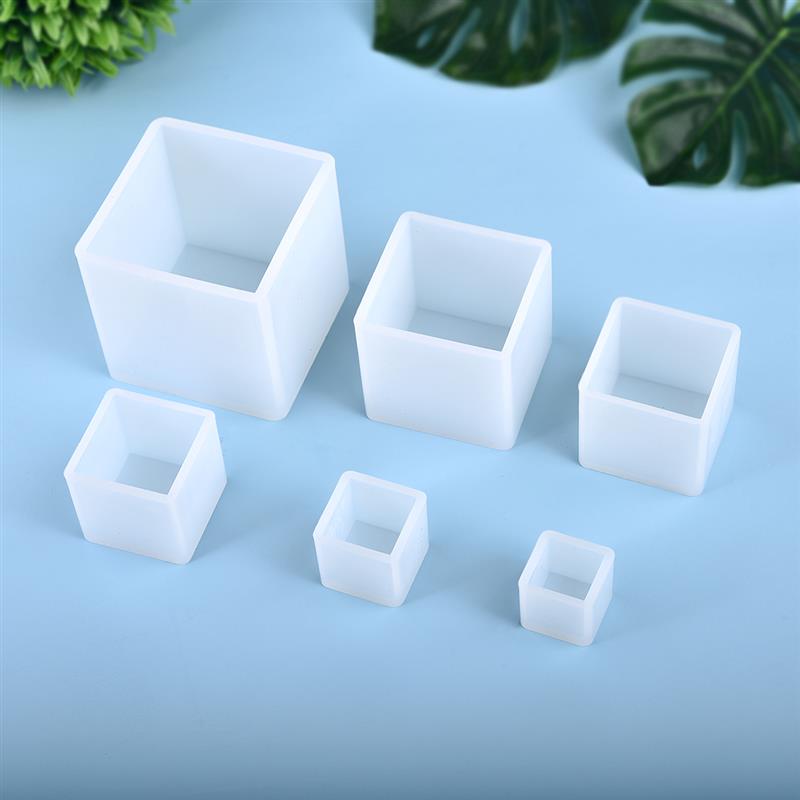 Moldes de arcilla transparente para hacer Herramientas de alfarería, moldes de cerámica, resina de arcilla polimérica, molde de artesanías redondo ovalado cuadrado en forma de silicona portátil
