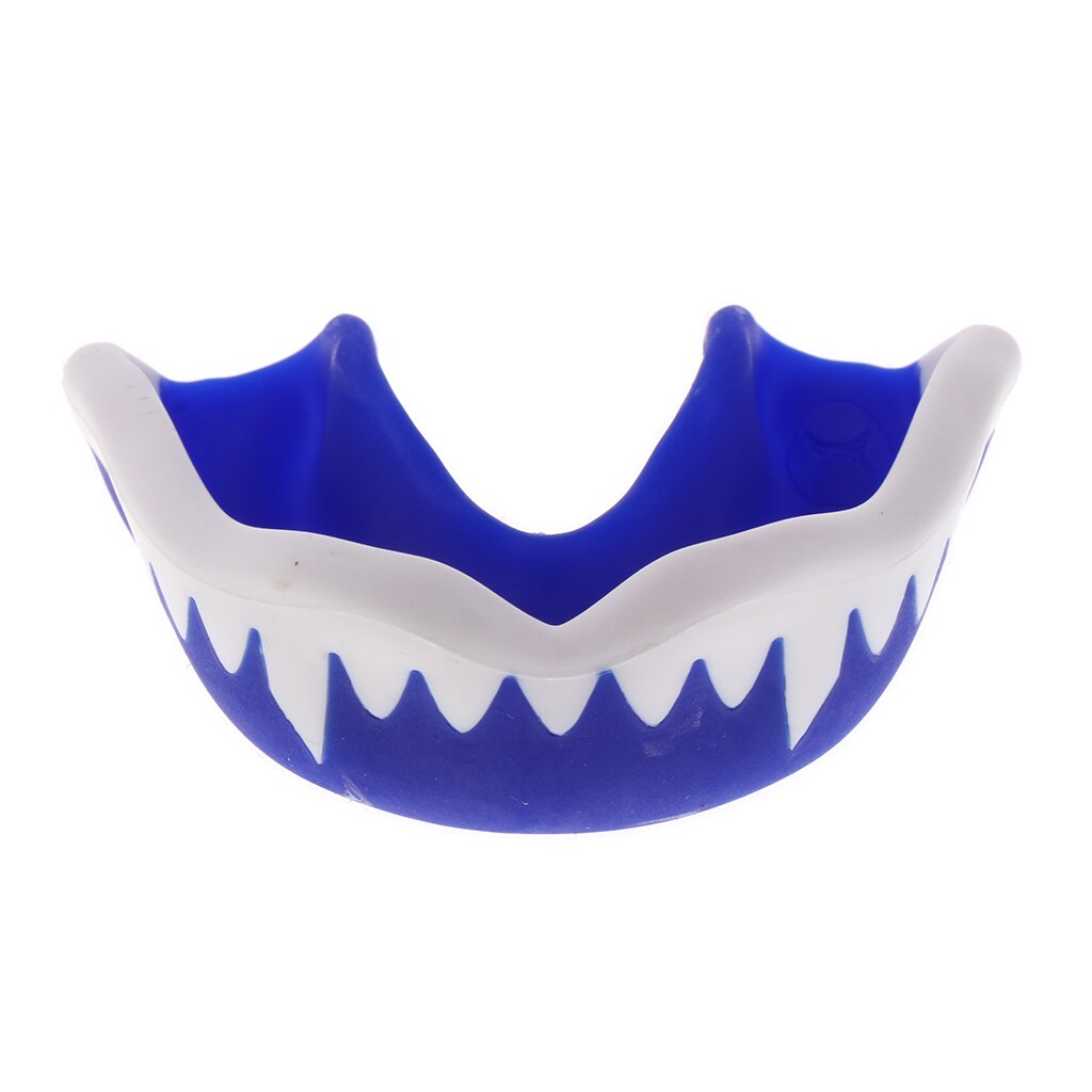 Style Mouth Guard Gum Shield Muay Thai Boxing MMA Teeth Protector Rugby Kickboxing Football Sports Teeth Guard: Blue