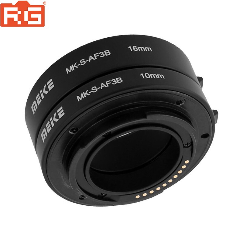 Meike Auto Fokus Makro Verlängerung Rohr 10mm 16mm für Sony E-montieren FE-Montieren Spiegellose Kamera a7 A7R A7M2 NEX-F3 A3500 A6300 A6500