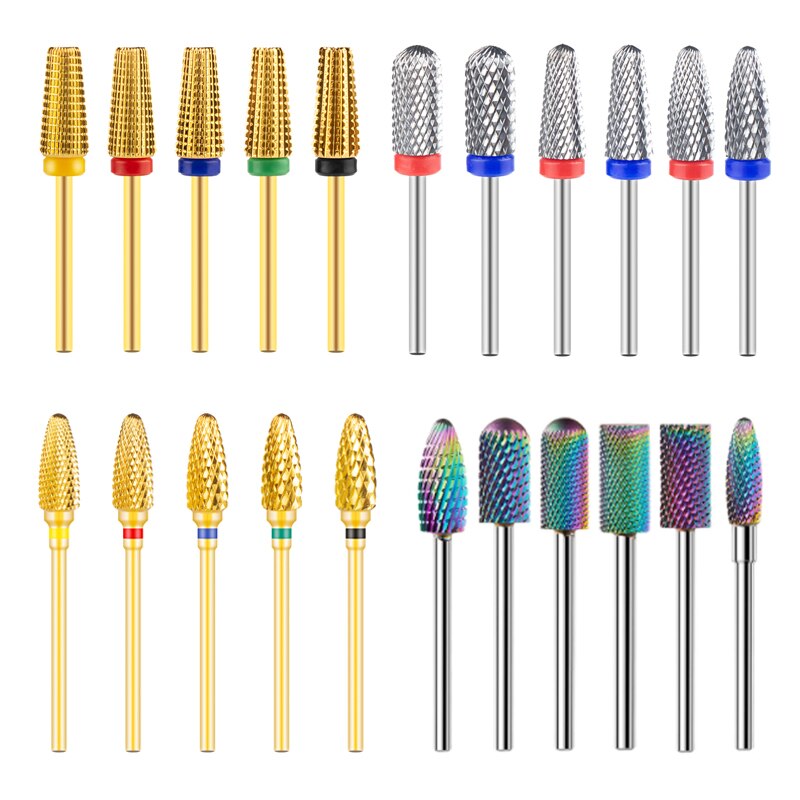 1PC Tungsten Carbide Nail Drill Bits for Manicure Milling Cutter for Removing Acrylic Gel Nail Polish Varnish Pedicure Nail File