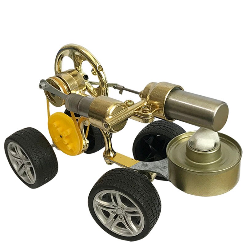 Mini Motor- retro Stirling Motor- Auto Modell Bausatz Dampf Physik Wissenschaft Spielzeug Requisiten