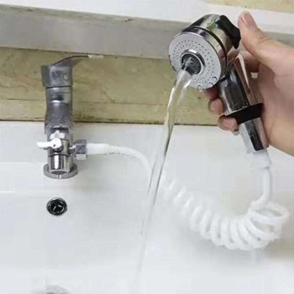 Brusehoved badeværelse håndvask vandhane sprøjte håndvask slange sprøjte vedhæftning håndbruser spray vandhane  i88