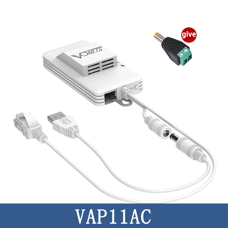 Vonets vap11ac 2.4g & 5g de banda dupla mini roteador de relé sem fio ponte sem fio repetidor wi-fi faixa dupla ponte: Default Title