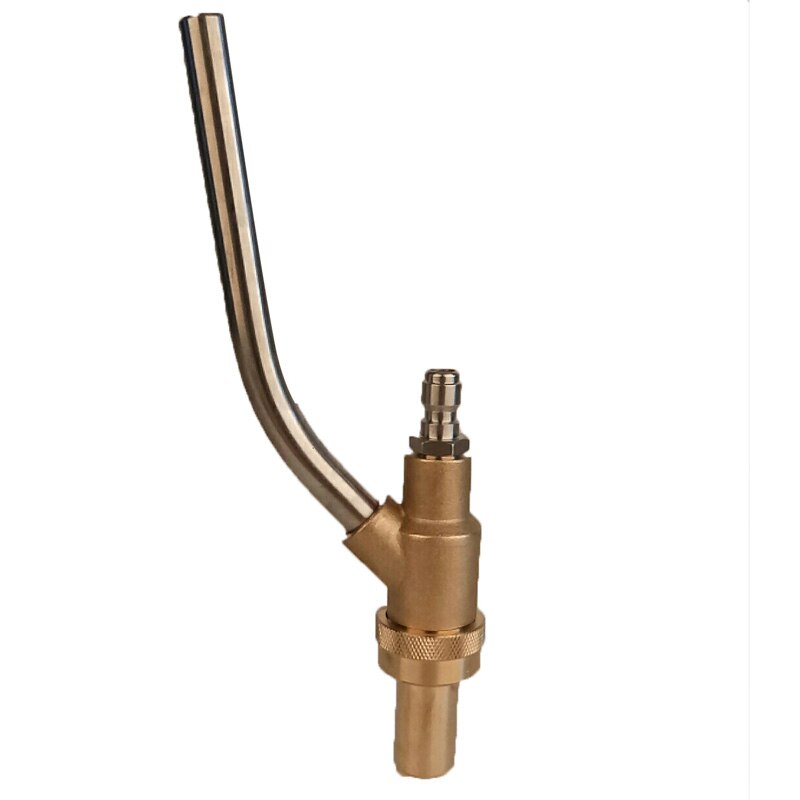 1/4Inch Copper Hose Pipe Joint Connector High Pressure Washer Sand Blasting Blaster Connection 21CM Sandblasting Hose Pipe Joint