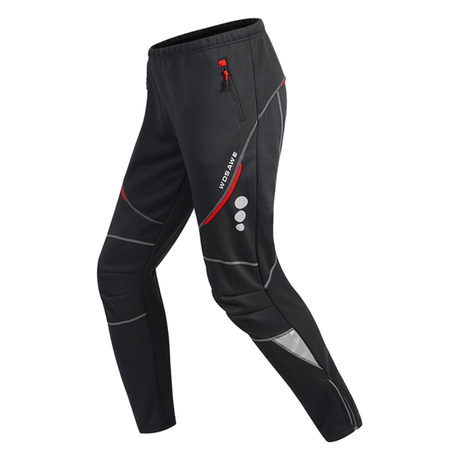 Men's Fleece Thermal Cycling Pants Padded Bike Bicycle Outdoor Sports Tights