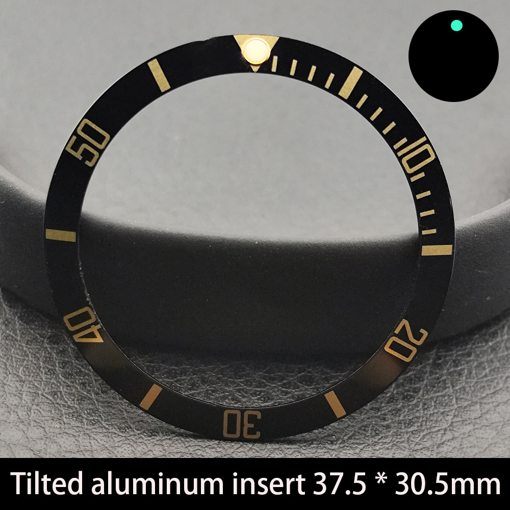37,5 mm bezel kantel inzetstuk keramiek/aluminium 37,5 * 30,5 mm horlogeaccessoires vervangende onderdelen kast horlogering