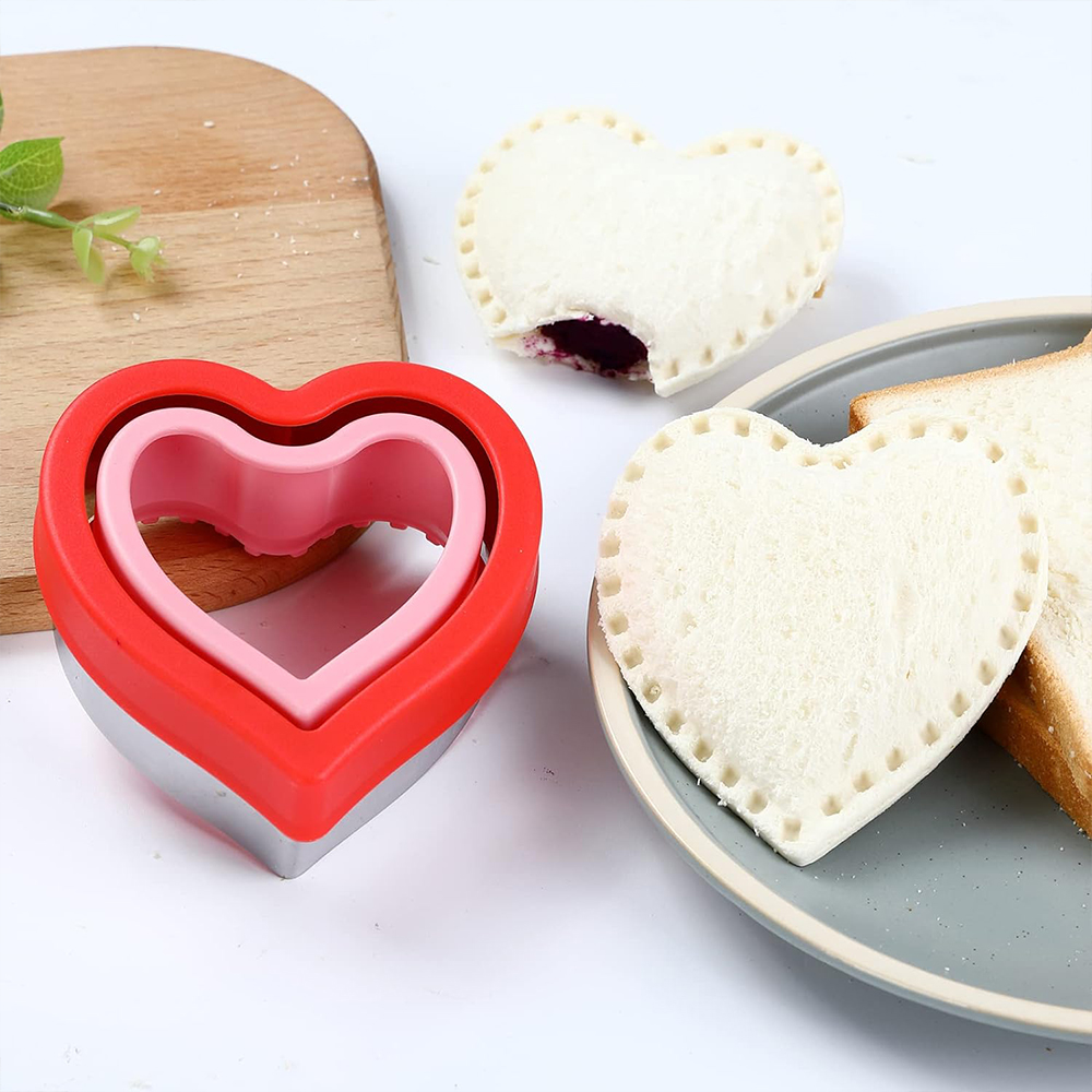 Cortadores de sándwich especiales para niños, molde para pan, galletas, frutas, verduras, corazón, fabricante de pentáculos, herramientas para hornear para niños