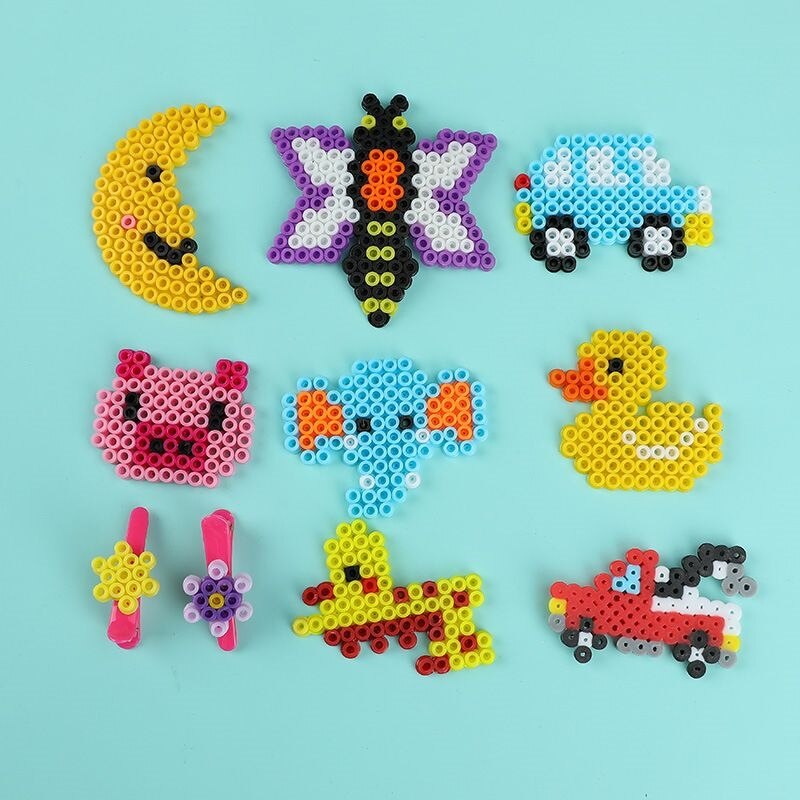 Hama Beads-Lote de 10000 piezas de 5mm de colores variados, 36 colores, juguetes educativos DIY para niños, garantía de , fusible de juguete DIY