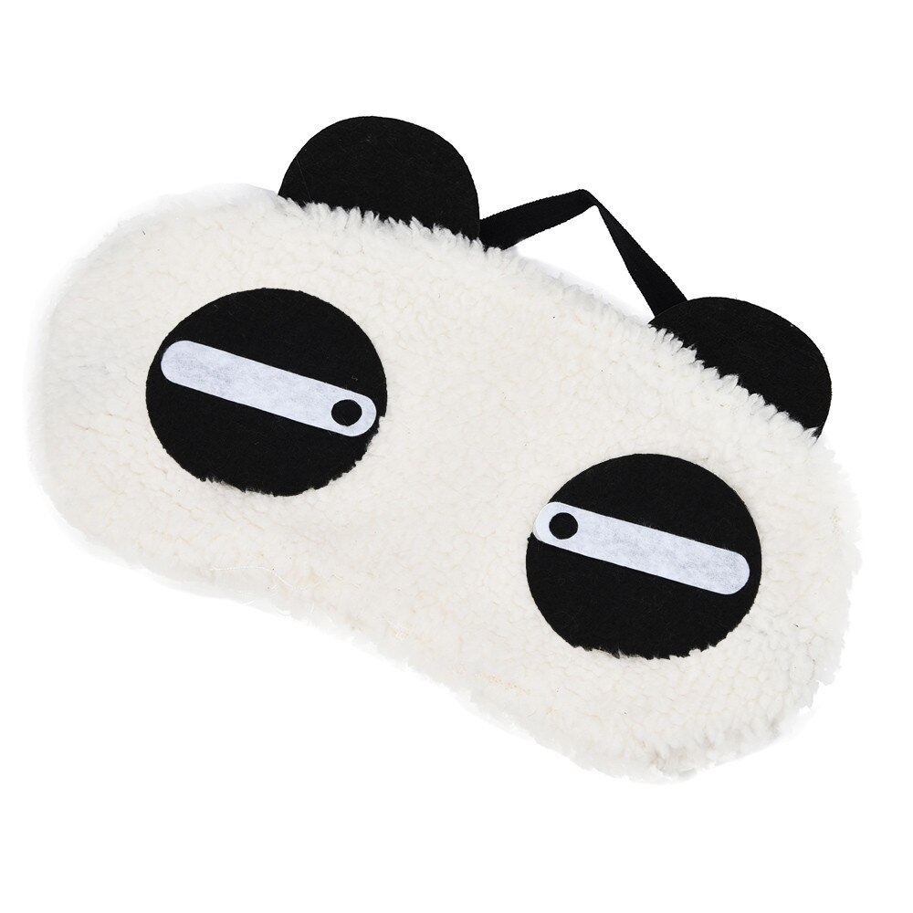 Panda sove øyelapp lur øyenskygge tegneserie blindfold søvn øyne dekke avslappende søvn: B
