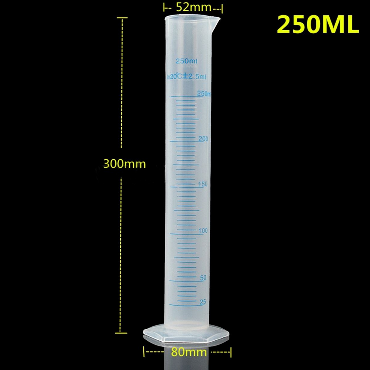 1PC 100/250ml Test Jar Plastic Tube For Beer and Wine Making Hydrometer Homebrew