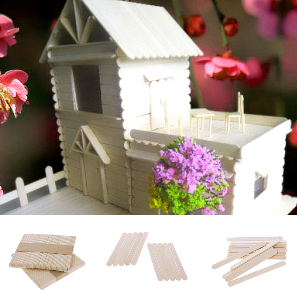 Summer Tools About 4Natural Wooden Ice Cream Stick DIY art craft for kids Ice Cream make