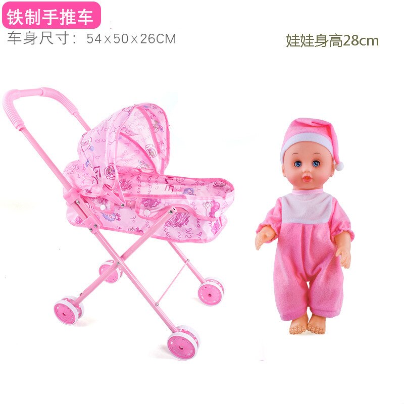 4 In 1 Bambino Mobili Bambino Set Giocattolo Bambola Altalena Culla Seggiolone Passeggino 4 In 1 Contenitore di Regalo Accessori Casa Delle Bambole giochi Di Imitazione Giocattolo Set: B2