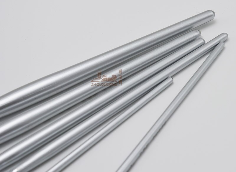 ZHOUXINXING-Juego de 6 unidades de pincel de pintura para artista, barra de madera de fácil agarre, color plata pura, pincel gouache, suministros de dibujo de acuarela